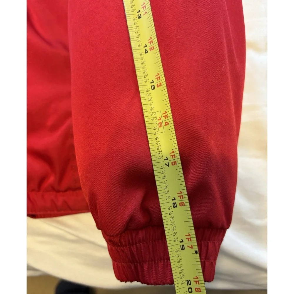 Spyder Picabo Ski Jacket Youth Unisex Size 18 Red White Black Full Zip‎ EUC